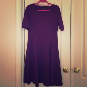Lands End Swing Dress in purple