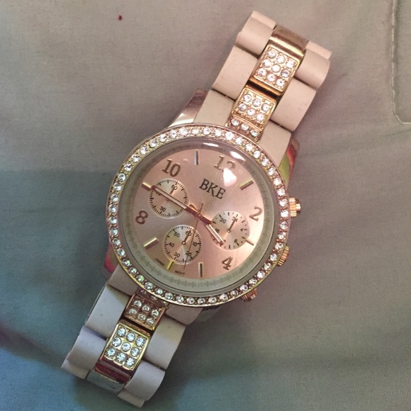 Buckle Watch - Tan/ Diamond