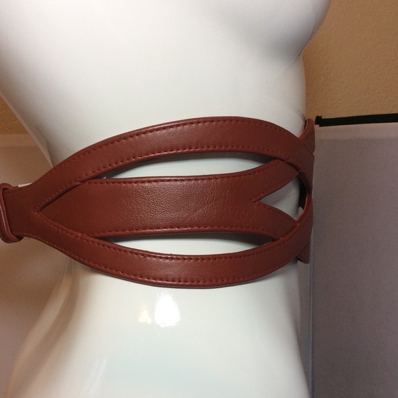 JLynch Red Wide Cutout Belt