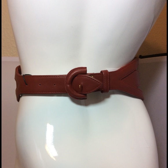 JLynch Red Wide Cutout Belt