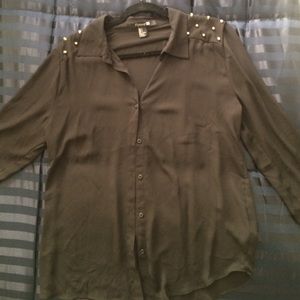 Black Button Down from Forever 21