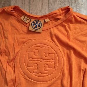 orange Tory Burch size m long sleeve shirt