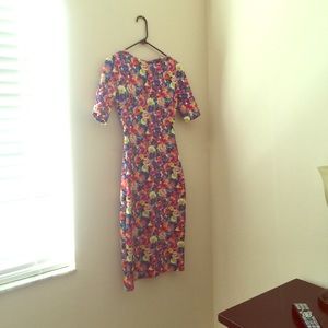 Zara floral midi dress