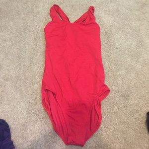 Red Balera leotard! Too big on me