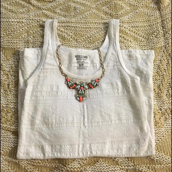 Mossimo White Tribal Tank