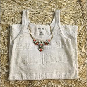 Mossimo White Tribal Tank