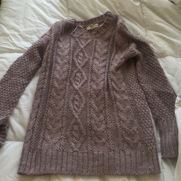 Purple knit sweater