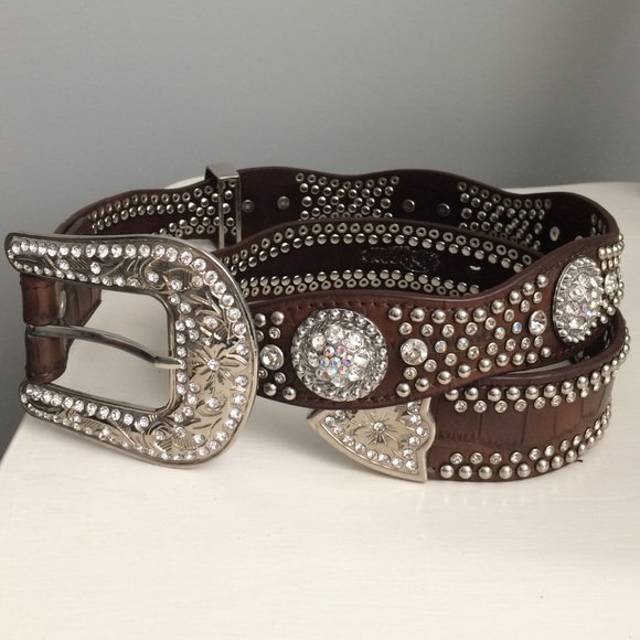 Bedazzled Brown Belt