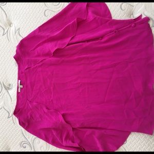 Hot Pink Silk Milly Blouse