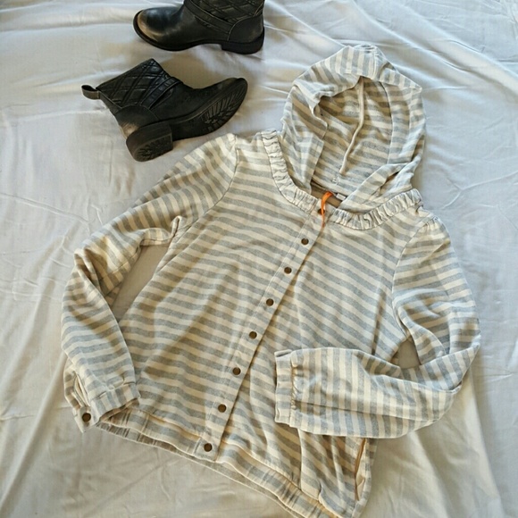 Anthropologie Striped Hoodie