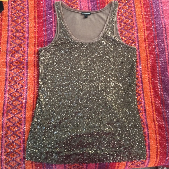 Express brown tank top
