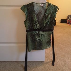 Green blouse