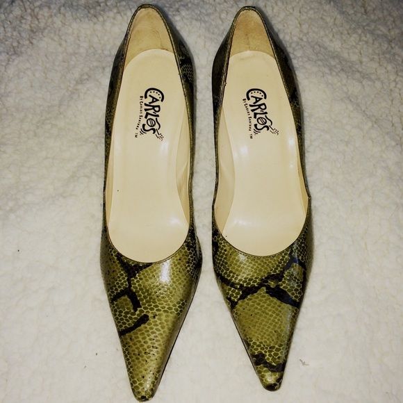 🔴Carlos Santana Leather Snakeskin Heel❗️3 @ $15❗️ - Picture 2 of 4