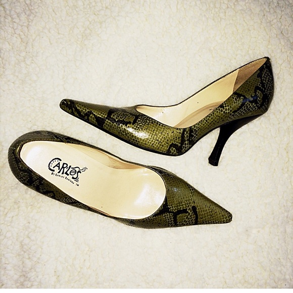 🔴Carlos Santana Leather Snakeskin Heel❗️3 @ $15❗️ - Picture 3 of 4