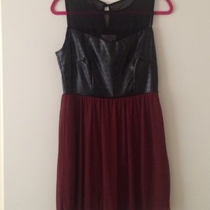 Black and Wine Colored Dress