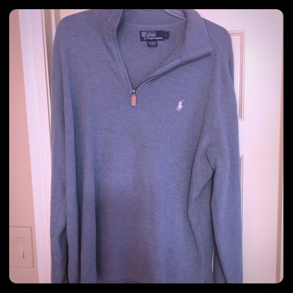 Blue/Gray Polo Pullover