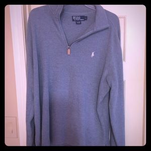 Blue/Gray Polo Pullover