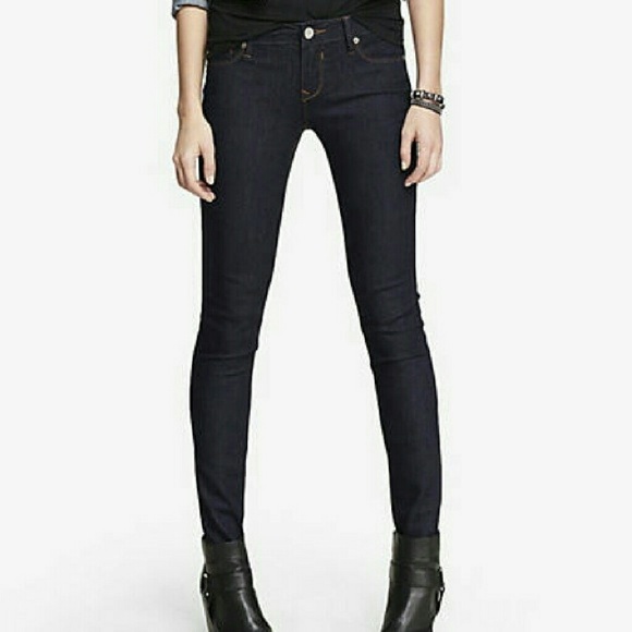 Express stella legging dark wash jegging