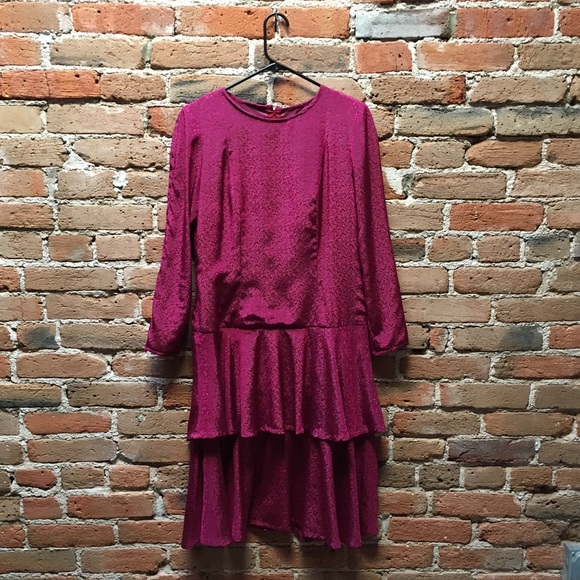 Satin 80's does 20's dress