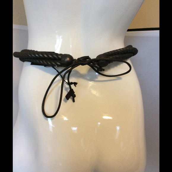 Natalia Brilli Metallic Roped Belt