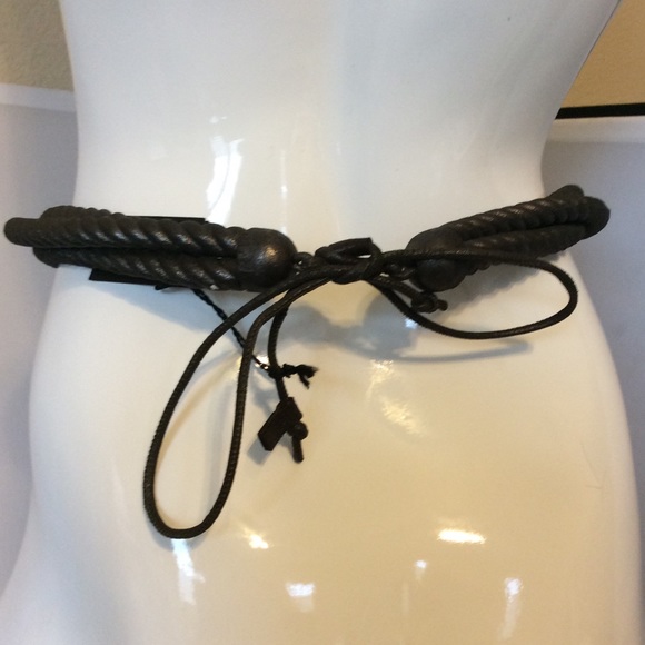 Natalia Brilli Metallic Roped Belt main image 4