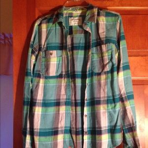 Plaid button down shirt bundle