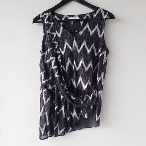 Skies Are Blue Chevron Top