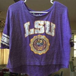 LSU Crop Top - size Medium