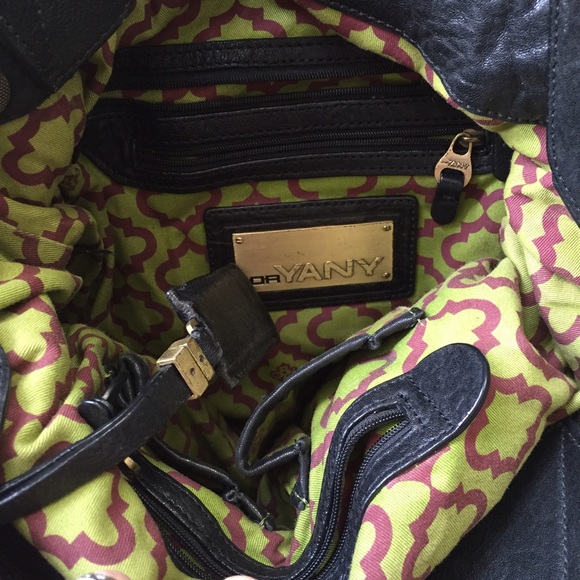 Black leather cool Moto bag - Picture 2 of 4