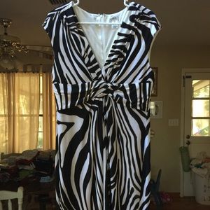 Cache Zebra Striped Dress - size 14