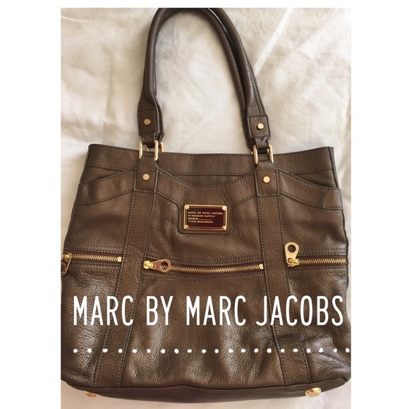 Marc by Marc Jacobs bronze 3 pouch satchel