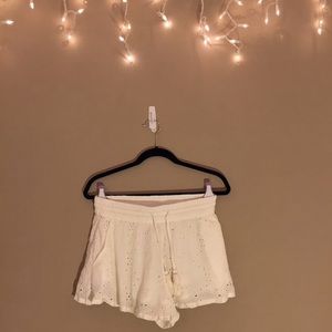 White Linen Freepeople Shorts