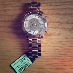 Rose gold watch