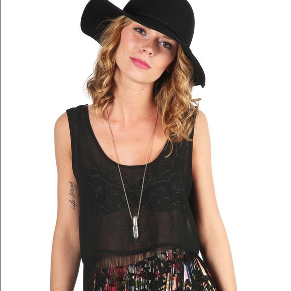 Hippie Fringe Crop Top
