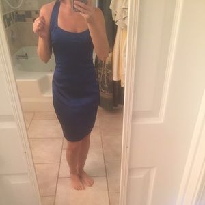 Royal blue cache cocktail dress