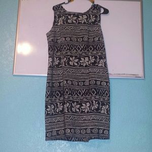 Wide strap flower dress