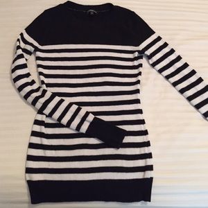 Express Crew neck striped sweater