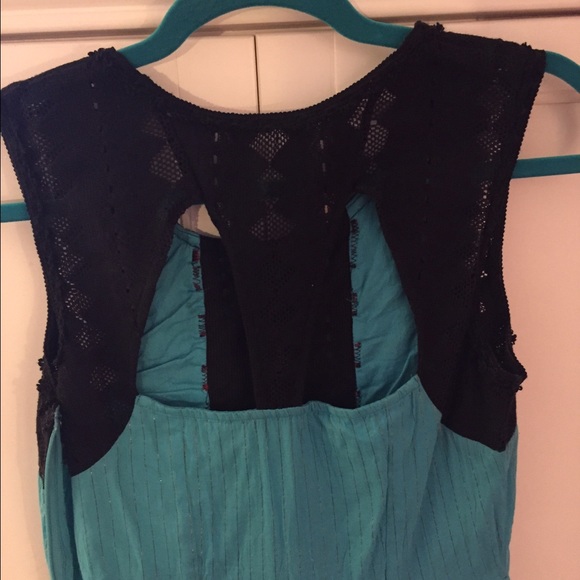 Blue/black dress with design - Picture 4 of 4