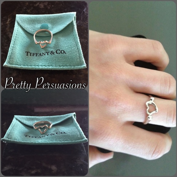 SOLD Tiffany & Co. Elsa Peretti Open Heart Ring - Picture 3 of 4
