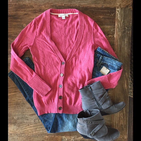 SALE! Banana Republic Cardigan Italian Pink Cardi