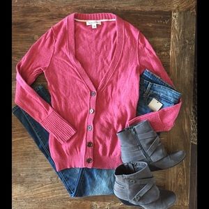 SALE! Banana Republic Cardigan Italian Pink Cardi