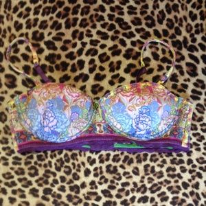 ANTHROPOLOGIE floral print bra