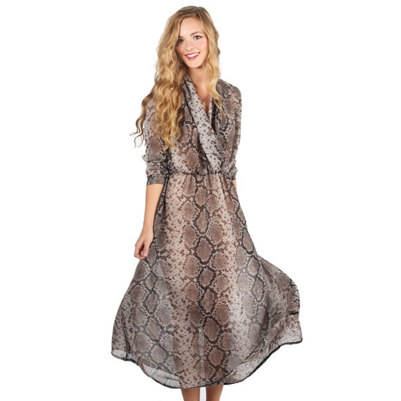 Boho Snake Whisperer Maxi Dress