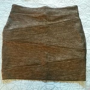 Black mini skirt