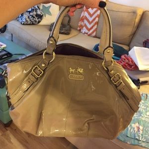 Patent leather badge Coach Purse