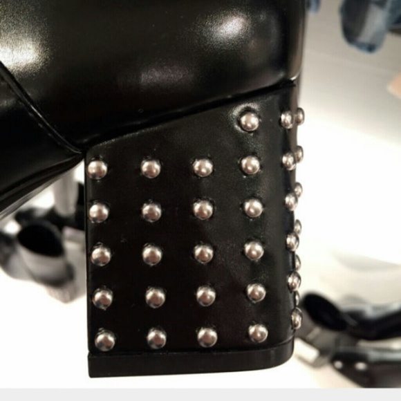 SOLD Zara studded heel boots - Picture 2 of 2