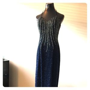 Andretti Donatello Silk beaded Evening Gown