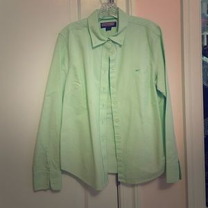 Green vineyard vines button up