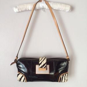 Calvin Klein Patent Leather Shoulder Bag