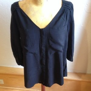 ANTHROPOLOGIE Black blouse